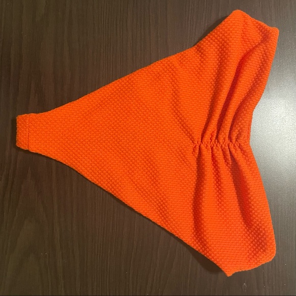 Sylvie High Waist Bikini Bottom in Hot Coral - Picture 8 of 8